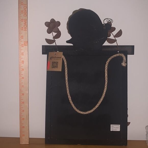 Plant Grow Bloom Wall Art Wooden Metal - Picture 2 of 4